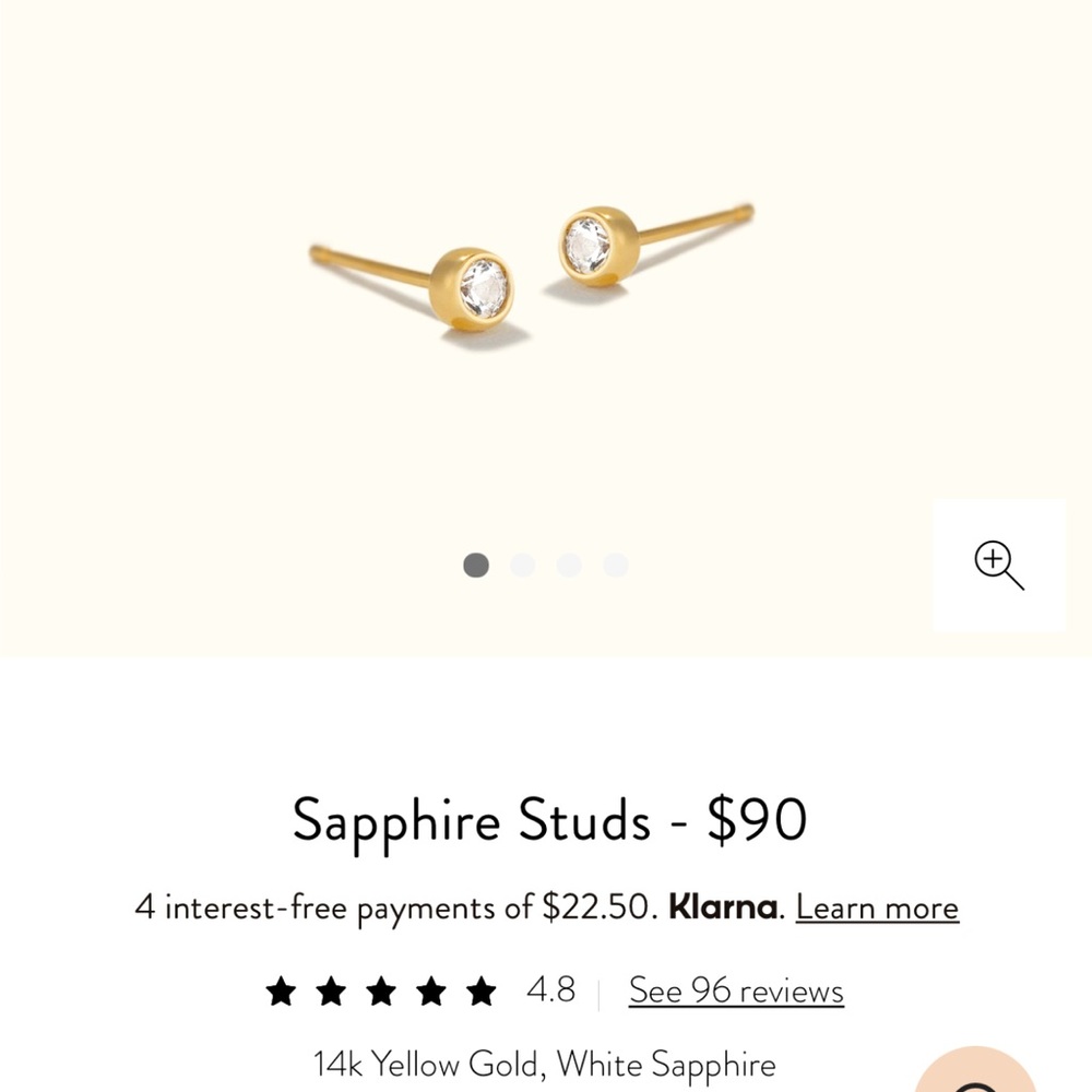 Mejuri Sapphire Studs